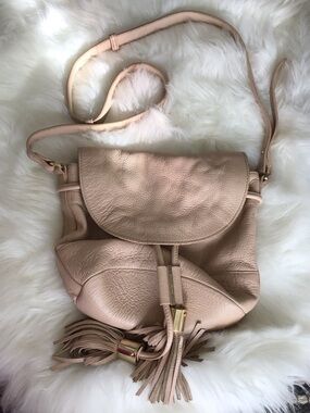 See By Chloe Soft Pebbled Crossbody in Blush Pink